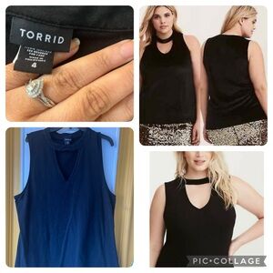 Torrid 4 4x foxy cut out Tank